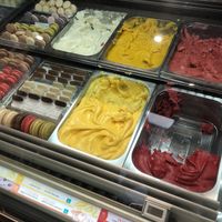 vegan sorbets   at Amorino - L'ile Saint Louis  in Paris