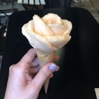 Melon sorbet at Amorino - Gaité in Paris