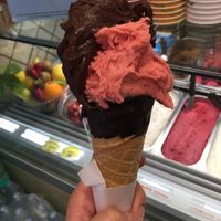 Chocolate and strawberry  at Cremeria Monteforte in Rome