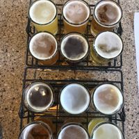 Beer flights  at Lazy Dog in Las Vegas