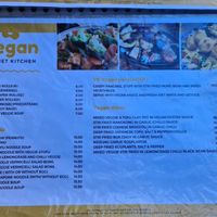Vegan menu at Viet Kitchen in Footscray
