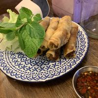 Veg spring rolls. Very good!  at Viet Kitchen in Footscray