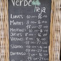 These are opening hours until 14 August at Verdeteja in Mallorca