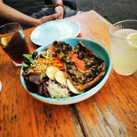 Mallorquinische Pizza at Verdeteja in Mallorca