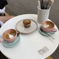 Nice coffee. Vegan muffin   at Verdeteja in Mallorca