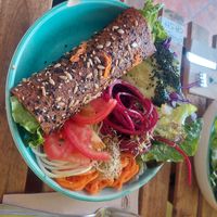 Wrap with salad 16eur at Verdeteja in Mallorca