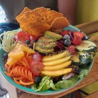 Salad bowl (forgot the name) 18eur at Verdeteja in Mallorca