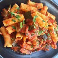 Mediterranean Vegetable Rigatoni at Cracked Pepper Restaurant in Frankston