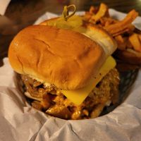 Pet Shop Caramelized Onion Burger at Pet Shop in Jersey City