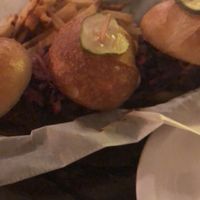 Pulled “pork” sliders :)  at Pet Shop in Jersey City