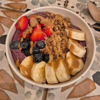 Original acai with almond drizzle at Aria Hotel - Pressed Juicery in Las Vegas