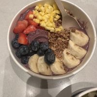 Lilly got the açaí   at Aria Hotel - Pressed Juicery in Las Vegas