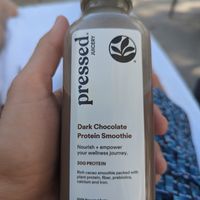 Dark Chocolate Protein Smoothie at Aria Hotel - Pressed Juicery in Las Vegas