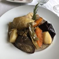 Vegetarian cozido at Terra Nostra Hotel Restaurant in Sao Miguel