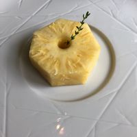 7€ pineapple dessert.................. at Terra Nostra Hotel Restaurant in Sao Miguel