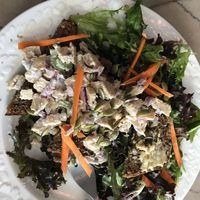 I took this picture after I started eating it - delicious ! at Elixir in Great Barrington