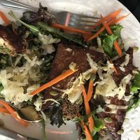 Should have taken the picture a few minutes sooner before my husband started eating it- delicious ! at Elixir in Great Barrington