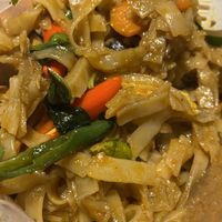 Vegan drunken noodles at Mai3 Veggie Kitchen - Raya Tuban in Kuta