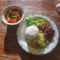 Mai3 mixed rice and mapo tofu at Mai3 Veggie Kitchen - Raya Tuban in Kuta