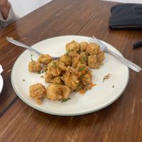 Tahu lada Garamond (gluten free) doesn’t look like much but was sooo good   at Mai3 Veggie Kitchen - Raya Tuban in Kuta