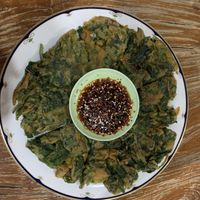 Korean pancakes  at Mai3 Veggie Kitchen - Raya Tuban in Kuta