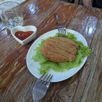 Tempe katsu! at Mai3 Veggie Kitchen - Raya Tuban in Kuta