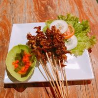 sate jamur (mushroom sate) at Mai3 Veggie Kitchen - Raya Tuban in Kuta