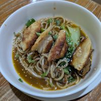 Gyoza Chili Soy Noodle Soup at Mai3 Veggie Kitchen - Raya Tuban in Kuta