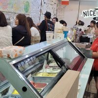 Busy in the evenings at Nice Cream in Taipei