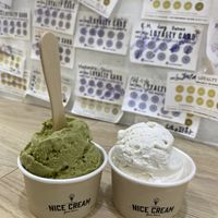 Matcha / coconutt  at Nice Cream in Taipei
