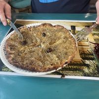 Socca pizzaa  at La Cabane Gourmande in Mouans-sartoux