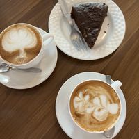 Coffees and cake   at Nick's Italian Kitchen in Dharamshala