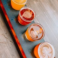 Beer flight! insta @ gabeedeeats at The Beer Plant in Austin
