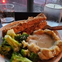 Chkin fried steak at The Beer Plant in Austin