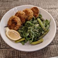 Crab Cakes. at The Beer Plant in Austin