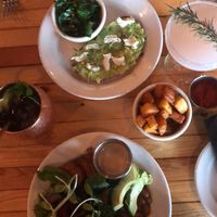 Farmers bowl, avacado toast, and fries at The Beer Plant in Austin