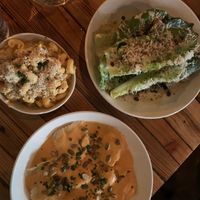 Mac n’ Cheese, Ceaser Salad & Ravioli  at The Beer Plant in Austin