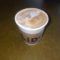 Almond latte from the drinks bar at Lido Cinemas in Hawthorn