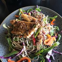 Panko and sesame crusted tofu. Really yummy! at Hoo Gah in Bendigo