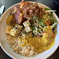 Buddha Bowl with jackfruit   at Hoo Gah in Bendigo