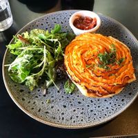 Sweet potato Sheppard's pie  at Hoo Gah in Bendigo