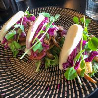 Special: marinated shrooms in bao buns at Hoo Gah in Bendigo