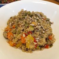 quinoa salad... we added seeds at Sprout Korea Natural Whole Food Service in Seoul