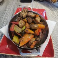 Fried vegetables at Happy Bar & Grill in Ruse