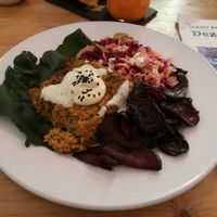 meatless loaf. at Foodprintz Cafe in Lisbon
