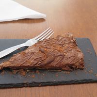Chocolate Avocado Cake at Foodprintz Cafe in Lisbon