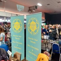 at the edinburgh vegan festival at Almighty Foods in Clencarse