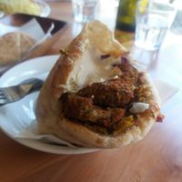 Veggie pita at Cafe Jerusalem in Kerikeri