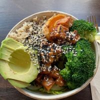 Crazy peanut bowl at Raw Nest in Krakow