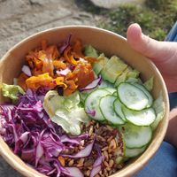 NO MORE FISH🌟🌟🌟🌟🌟 + Mustard dressing. Super fresh at Raw Nest in Krakow